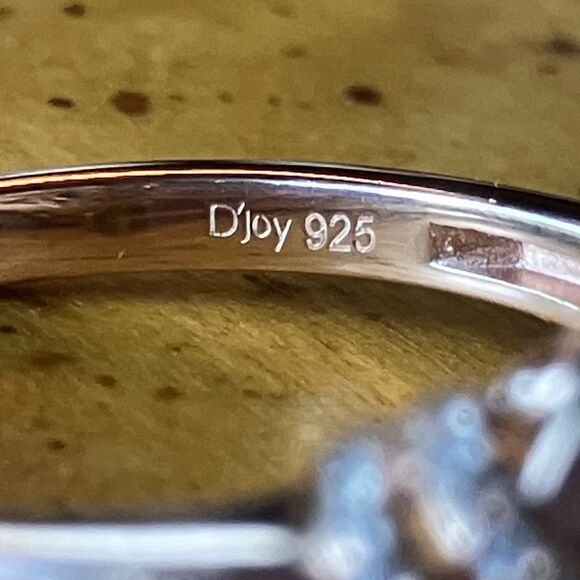 Natural Morganite Pink Sapphire Sterling Silver Ring Size 10 - Picture 6 of 9